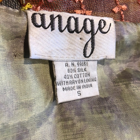 Anage Vintage Multicolored Patchwork Jacket Size Small Long Sleeve - Picture 11 of 11